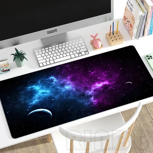 Pads Universum Mauspads Gaming Mousepad Gamer Mausmatten Tastaturmatten Space Desk Pads xxl 90x40cm Schreibtischmatte für Computer Mousepads