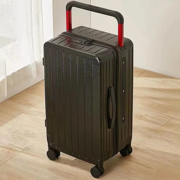 Gepäck mit breiter Griff Koffer Männlich männlich Rolling Gepäck 20/26 Zoll Trolley Hülle große Kapazität Frau Reisetasche Verdickte PC Koffer Reisen