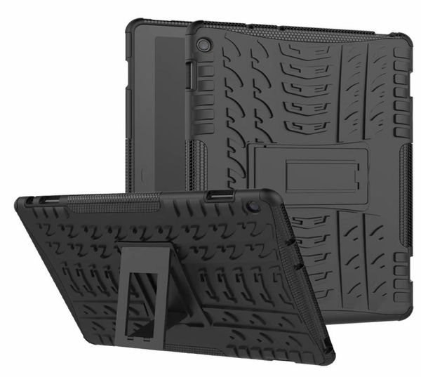 Case di copertura stand per Huawei MediaPad M3 Lite 101 101 pollici Case Tablet TPUPC Custodia per armatura pesante Ibrida Rugged Rubber5366703