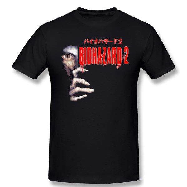 Gömlekler Biohazard Classic T Shirt Yaz Pamuk Seated Evil Zombi Oyunu Tshirt Hipster ONER OFERTAS O Boyun Gündelik Tshirt Hediye Fikir Üstler