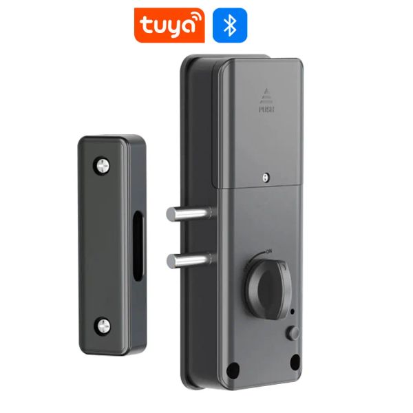 Управление Tuya Smart Electric Mock Lock Приложение без ключа входной дверь замок болт скрыта невидимая инсталляционная блокировка IC для деревянной двери