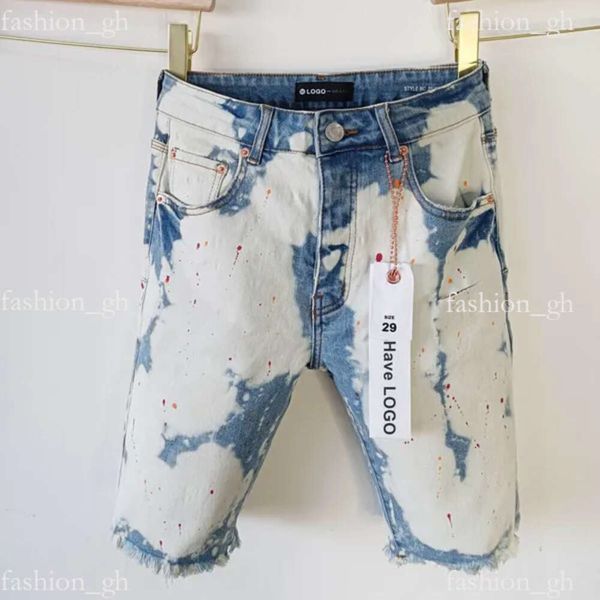 Purple Brand Jeans Designer Herren Jeans Shorts Hip Hop Hip Hop Casual Short Knie Lenght Jean Clothing 29-40 Plus Größe Hochwertige Shorts Denim Jeans 253