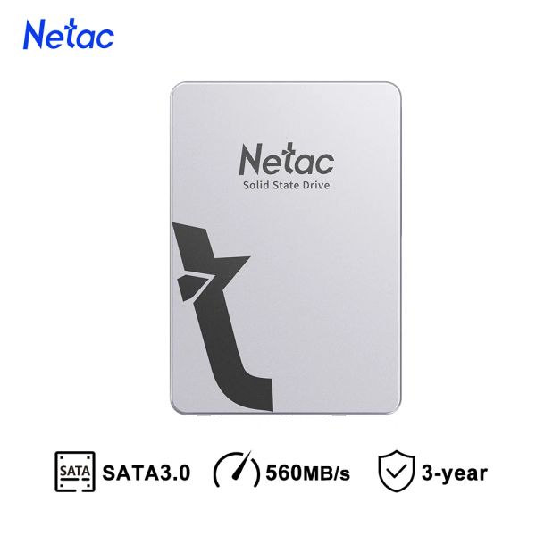 Discera Netac SSD 1TB 2TB 4TB 128GB 256GB 512 GB SSD SATA SATA3 2.5 HDD HD HD Discorso SSD Drive a stato solido interno a stato solido per laptop PC