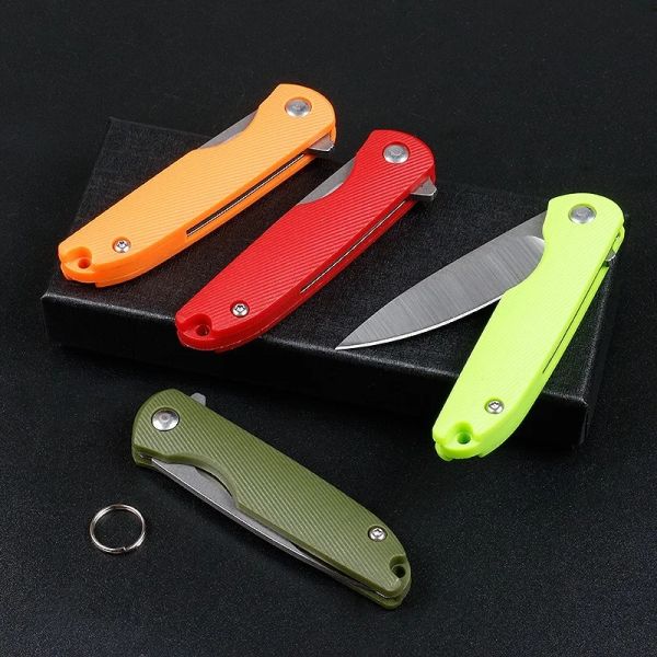 ACESSORES 6 COLORES 8CR14 Faca de caça de aço inoxidável Alta dureza Faca de bolso tático Campo de acampamento de acampamento Tactical EDC Tools