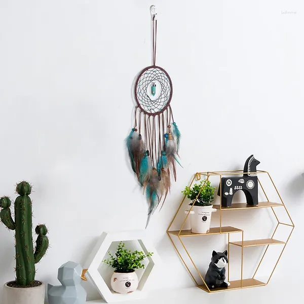 Figurine decorative 2024 Simple Volto Cci Ciondolo Creative Turquoise Dream Catcher Single Anello da letto Sogro DECORAZIONE DECOLAZIONE DELLA MOLTA FULE