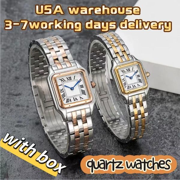 Modepaar Uhren bestehen aus hochwertig importierten Edelstahl -Quarz Damen Elegant Noble Diamond Tabelle 50 Meter wasserdichte Designer -Männer Herren
