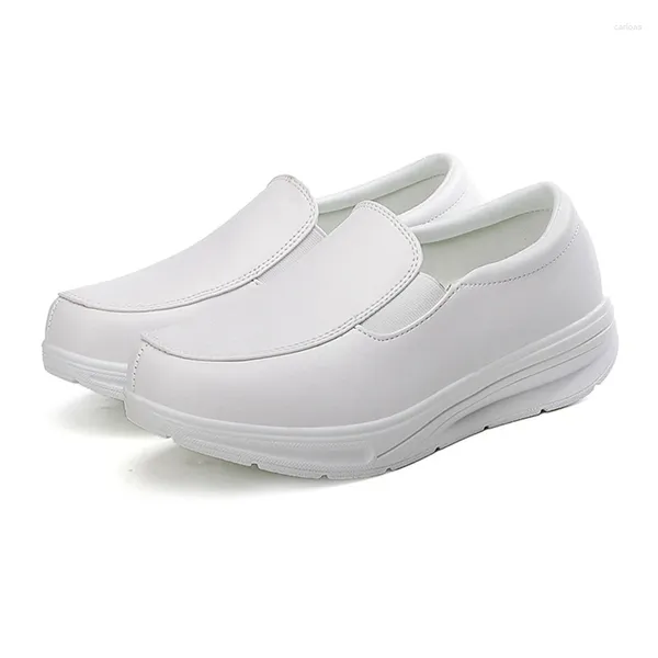 Lässige Schuhe weiße schwarze Sommer tragbare rockige und dicke Soled -Steigerung (38 Größe)
