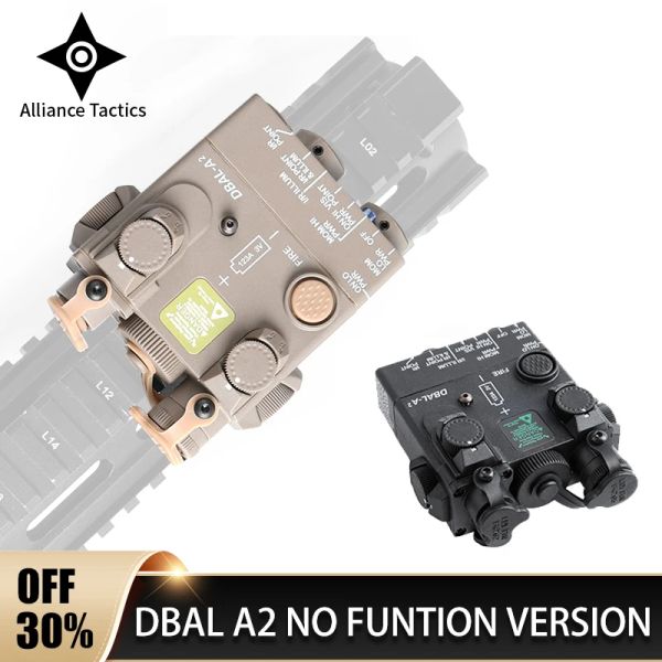 Scopes Dbala2 Batteriebox Nicht funktionsfähige Version Dummy Tactical Airsoft Weapon Scout Hunting Laser Indikator Anpassung 20mm Picatinny Rail