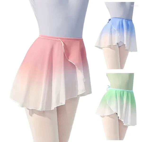 Юбки женская цветовая сменная качающаяся балетная юбка с скорректированной талией танце