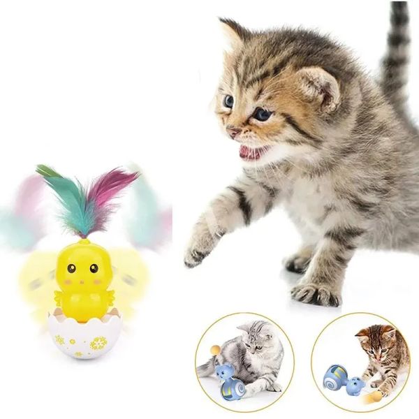 Игрушки Cat Interactive Toy Feather Pet Bumbler Funny Toy Interactive Cats Toys Cat Rolling Teaer Feath