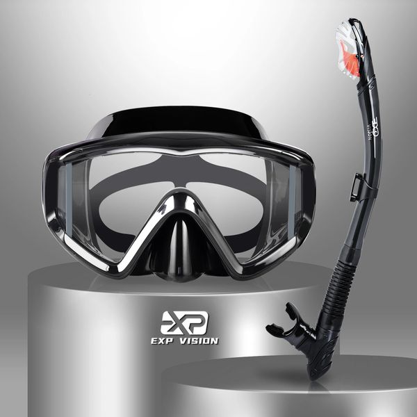 Set di snorkeli a secco Pano 3 finestra Maschera da snorkel