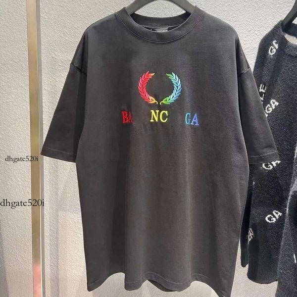 Fransa Mens Tees artı boyutu kadın tasarımcılar Paris Marka Tişört Moda Moda Erkekler Gömlek Street Tasarımcı Şortlu Kılıf BB% 100 Pamuk T-Shirts Balenciaaa