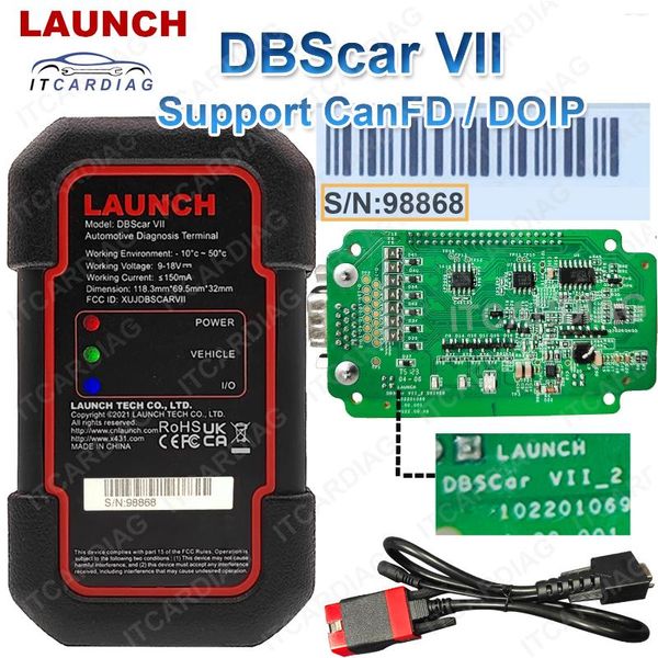 Оригинальный DBSCAR VII DBSCAR7 98868XX Поддержка Bluetooth Diop CAN Protocol 7 Code Scanner Diag-Zone xdiag