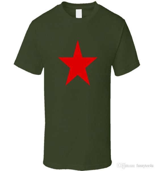 Kırmızı Yıldız Retro T Shirt Erkek Sovyet Komünist Politik Che Guevara Yeniden Yeni Tshirt Yaz Yenilik Karikatür T Shirt8282412