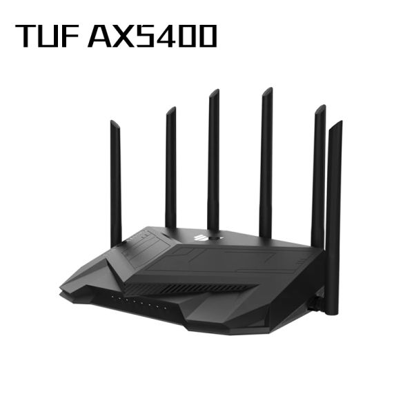 Router Asus Tufax5400 TUF Gaming AX5400, Dual Band WiFi 6 Gaming -Router, Ofdma, BSS -Färbung und Mumimo, 2 Gbit / s Wired Geschwindigkeiten für NAS