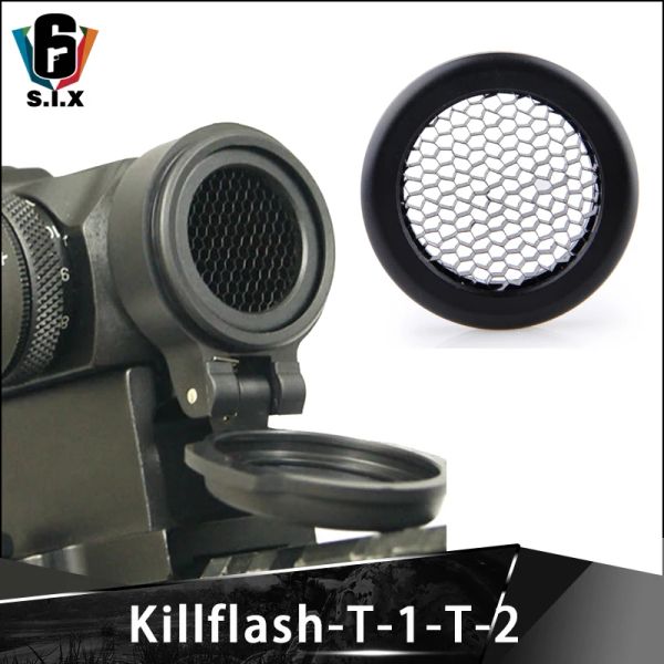 Escopos 22mm SoftAir Killflash para DOT T1 T1 T2 Acessórios de caça ao escopo Mate a tampa do escopo do flash