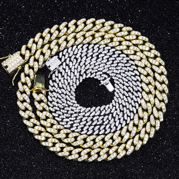 6mm Single Row VVS Diamond Kette S925 Silber Gra Moissanit Cuban Link Halsketten Armbänder Frauen Mann Fein Schmuck
