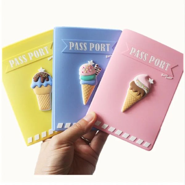 Titulares 2020 Novo passaporte Capas desenho animado Cute Rink Passport Holder Acessórios de viagens Bags Id Bank Card Casolador de negócios para mulheres