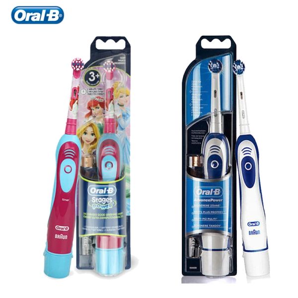 Teste originali orale B spazzolino elettrico Scepiture da denti a batteria impermeabile per la salute orale per adulti per bambini con scatola da viaggio per la testa regalo