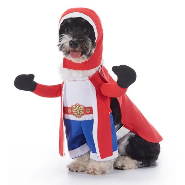 Defina trajes de trajes de Natal de Pet Halloween, trajes de natal de boxer roupas de cachorro cães gatos moda moda e divertida trajes de cosplay