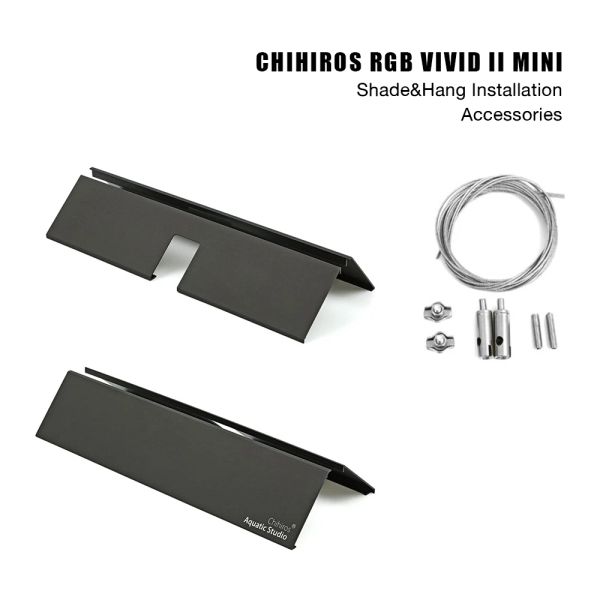 Leuchtungen Neue Chihiros RGB Vivid II Mini Accessoires Aquarium Aquarium an Kits und 2pcs Shades LED Light Smart Bluetooth App Control Plant LED hängen