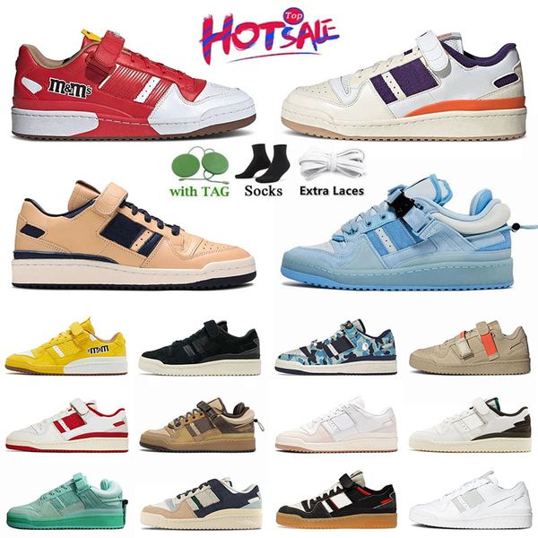 2024 Scarpe casual designer di hotsale cattivi coniglietti forum bassi x classico uomo triplo nero black uovo pasquale che corre il pavimento grigio grigio tennis verde ovaners crema verde scarpe da ginnastica 36-45