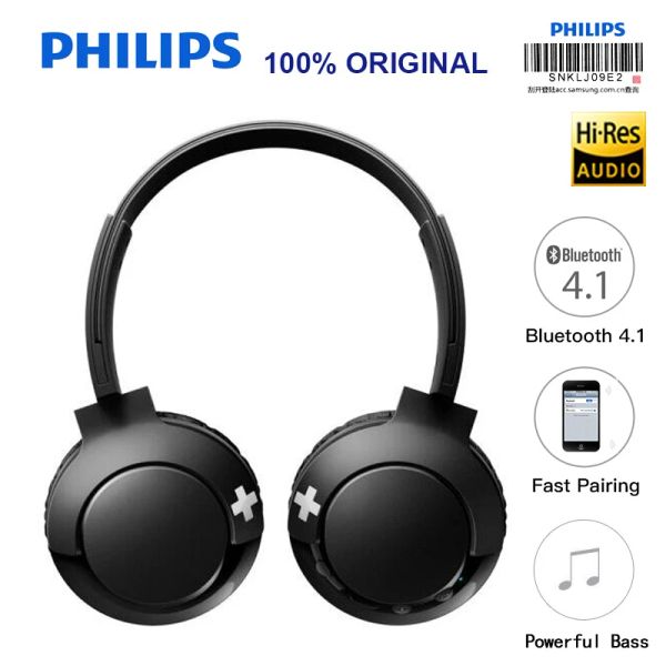 Fones de ouvido Philips shb3075 fone de ouvido sem fio de faixa com polímero de lítio Bluetooth 4.1 de controle de volume para iPhone X verificação oficial