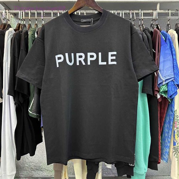 Designer 24SS Purple Brand Maglietta taglia XS-5xl maglietta da uomo grande maglietta da uomo camicie homme da donna Donestri sciolti designer di lusso designer di lusso a manica corta primavera