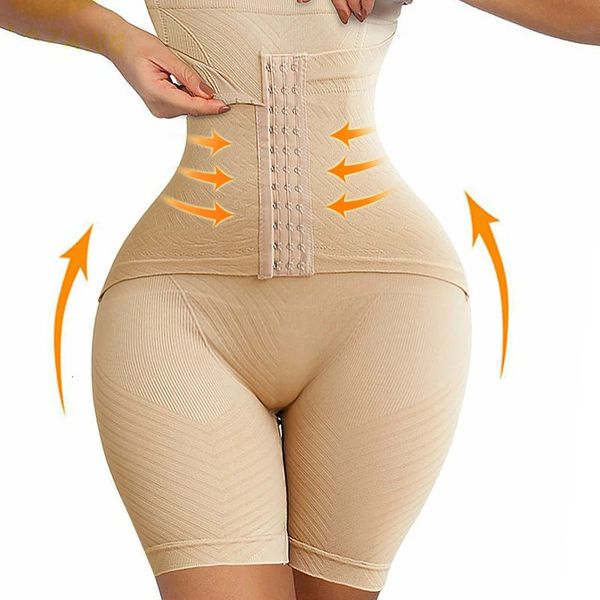 Frauenkörper Shaper Tummy Controllhöhe hohe Taille Shaper Hosen nahtlose Shapewear nach der Geburt Tailentrainer 240416