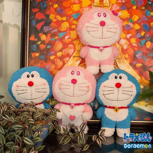 Куклы 40см Японский Каваи аниме Doraemon Plush Doll Toy Mite Animal Fulted мягкая подушка для детей День рождения День рождения подарок на День святого Валентина