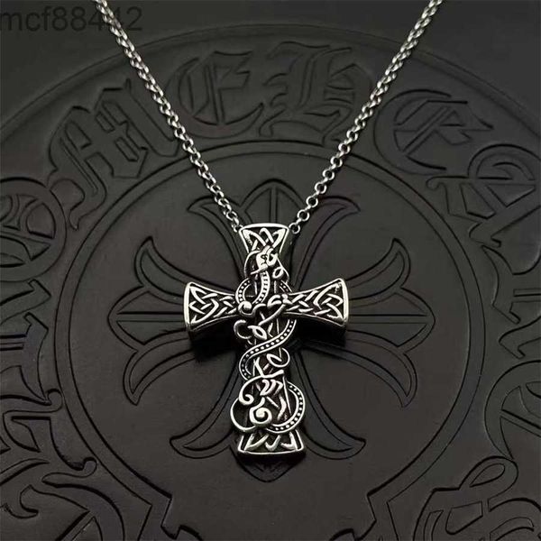 CH Trendy Brand Crooker Rare Kylte Dragon Ciondolo Ancient Family Necklace Collace Hip Hop Hop Mens e Womens Sweater Chain