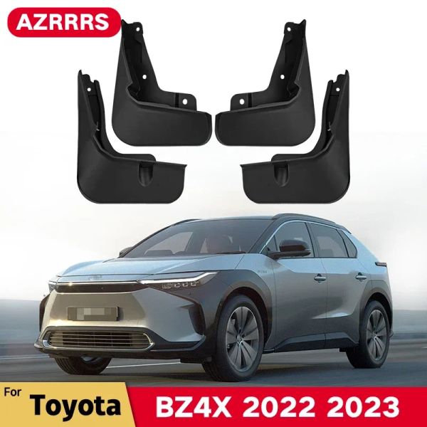 Parassiti vellone fendi di fango adatti per Toyota BZ4X 2023 2022 Guards spruzzi Mudflaps Mudgide posteriori anteriori Accessori automatici