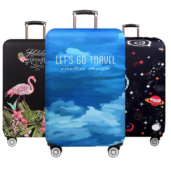 Acessórios Happy Planet Planeta Bagagem de bagagem Pro protctive Flores Flamingo Blue Dream Travel Case Elastic Protective Capas XT910
