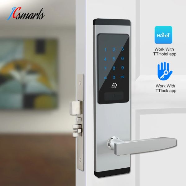 CONTROLLO COLORE DI CONTROLLO JCBL620 Smart Wireless TTLOCK APP BLUETOOTH LOCK PORTA BLUETOOTH COMMIBINATO DITIPATICO DIGUALE NFC CARD CARDA PER APPORTO