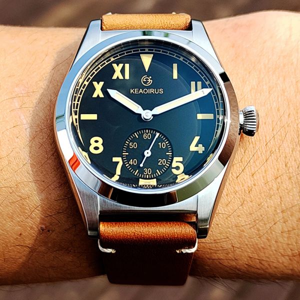 Uhren BubbleBack Watch Automatische Männer Vintage 36mm militärische mechanische Handgelenks Retro Sports 200m Taucher Uhren Hommes Custom Logo