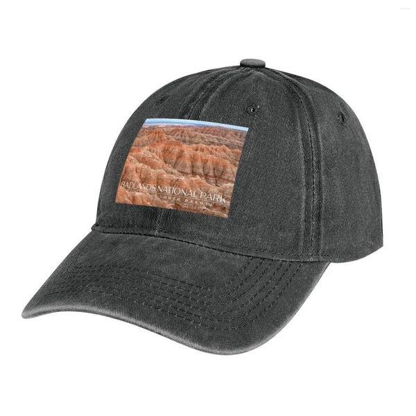 Berets Badlands National Park Cowboy Hut Sunhat Schwarze Kinder Brand Man Cap Women's 2024 Männer