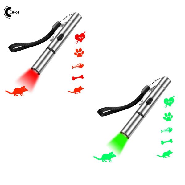 Toys Pet Toy Slide Control LED Cat Care Products Cat Stick Spielzeug USB -Ladeprojektion Pet Pet Projector Portable 5 in 1
