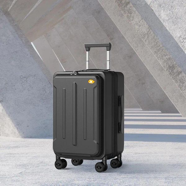 Koffer High -End -Gepäck mit Rädern tragen resistente tragbare Reisebühne für Make -up -Koffer.