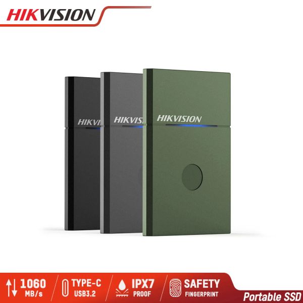 Laufwerke Hikvision tragbarer SSD 500 GB externe SSD -Festplatten -Laufwerk 1000 GB SSD USB3.2 Typec Safe Fast Solid State -Festplatte Ersetzen Sie die Festplatte Ersetzen Sie HDD