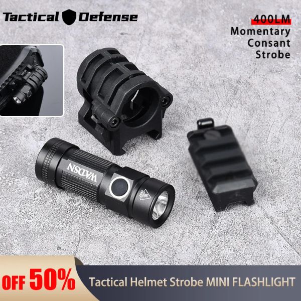 Scopes Tactical Helm Light Fast Strobe Const Taschenlampe Teleskop Zoom Überlebens Sicherheitslampe Outdoor Jagd tragbare Beleuchtung