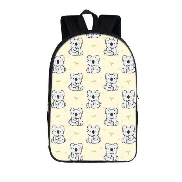 Bolsas Backpack Backs Animal Koala Backpack Infronto Bolsas Escola Meninas Meninas Meninas Bolsa Casual Mochilas Mulheres Viagem Viagem Rucksack