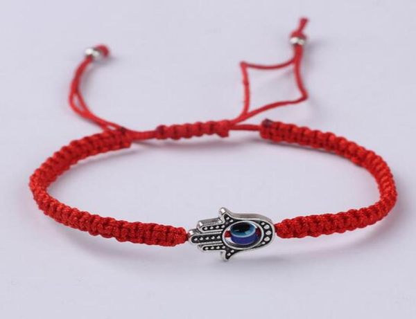 Lucky Kabbala Red String Faden Hamsa Brabänder Blau türkisch böse Augen Zauber handgefertigt Fatima Freundschaft Schmuck Geschenke9339271