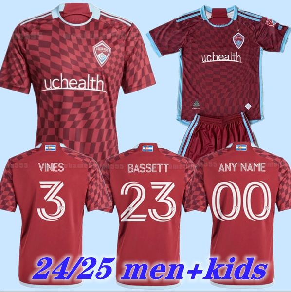 MLS Rapids 2024 2025 Колорадские футбольные майки Home Away Unites 24 25 футбольные рубашки с коротким рукавом Диего цена Акоста Кабрал Льюис Наварро Михайлович Фернандес