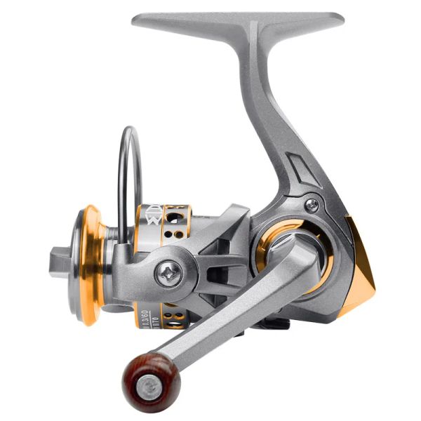 Accessori Mini Fishing Reel 500 Serie 500 Drag Max 5 kg di metallo leggero Pesca per pesca di pesca a pesca d'acqua dolce Ruota