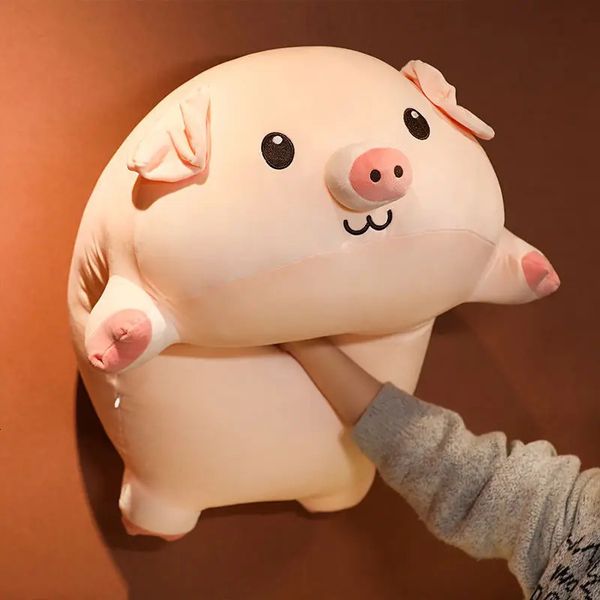 40cm Kawaii Pig Peluş Oyuncaklar Güzel Simülasyon Piggy Pelshie Küçük Yastık Dolgulu Yumuşak Dolls Çocuklar için Yumuşak Bebekler Sevgililer Hediyeleri 240422