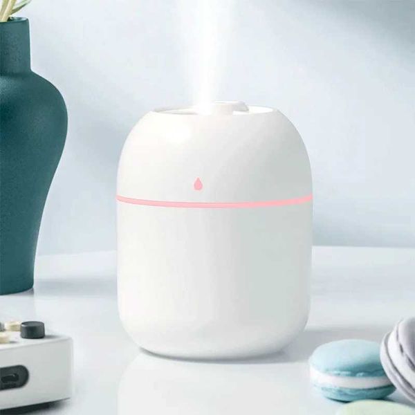 Umidificatori aria umidificatore spray per elettrodomestici portatili per la casa diffusore silenzioso ventola atomizzante 220 ml tavolo top aromaterapy profumo y240422