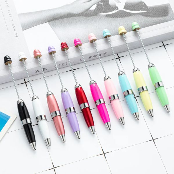 Ручки 20 шт. DIY Mini Beadpoint Punpoint Pens Custom Logo School Office Office Portable Pocket Penable Beadable Metal Parpoint Pen