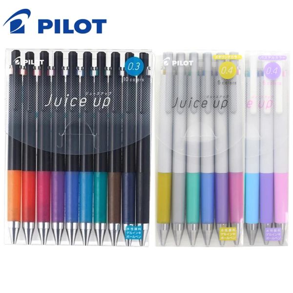 Pens Japan Pilot Juice Up Gel Pen 0,4 mm LJP20S4 22 Cores Os alunos opcionais usam suprimentos de gel de gel de gel de reconformidade DIY fofos estacionários