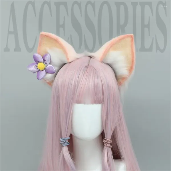 Parti Malzemeleri Anime Cosplay Props Tapa Lolita Tarzı Sevimli Kulaklar Saç Aksesuarları Head Band C910