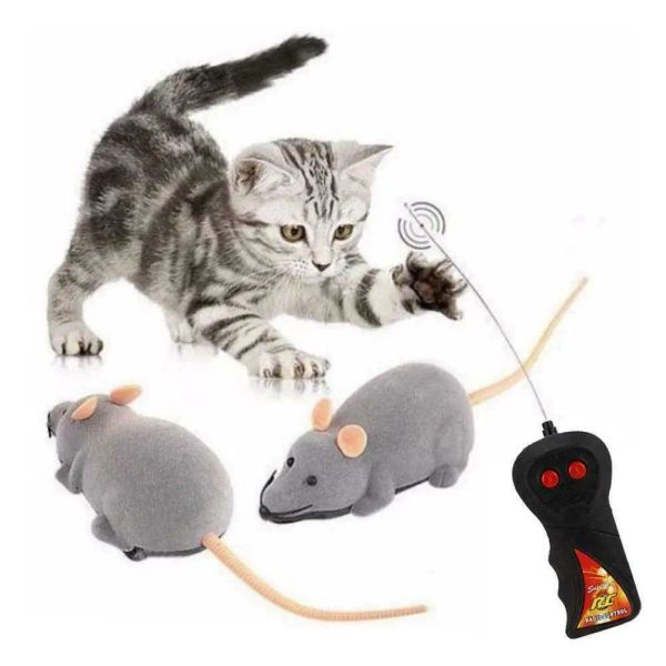 Toys Pets Cats Topi Toy Toy Wireless Electronic RC Mouse per giocare a giocattoli interattivi per animali domestici per animali domestici